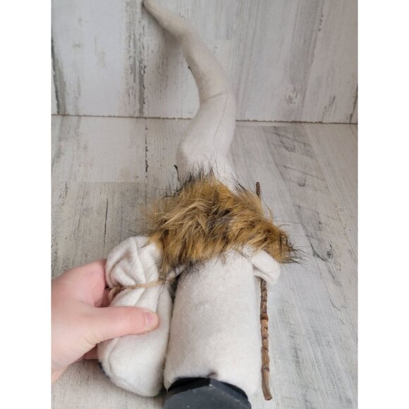 Elea santa claus swirl hat White plush home decor - Picture 7 of 7